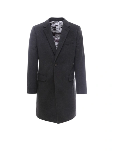 Shop Dolce & Gabbana Virgin Wool And Cashmere Coat In Black