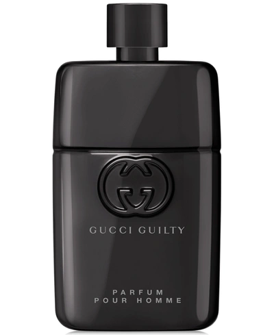 Shop Gucci Men's Guilty Pour Homme Parfum Spray, 3 Oz. In Black