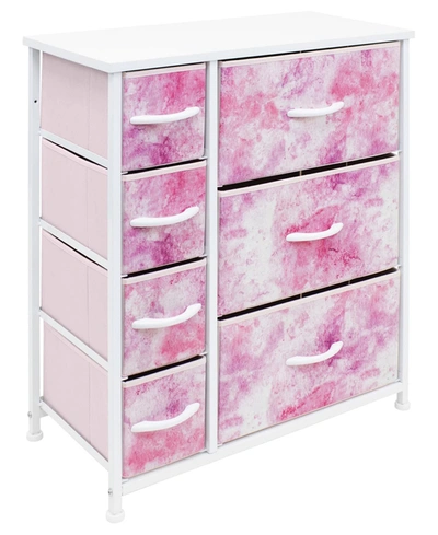 Shop Sorbus 7 Drawers Chest Dresser. In Tie-dye Pink