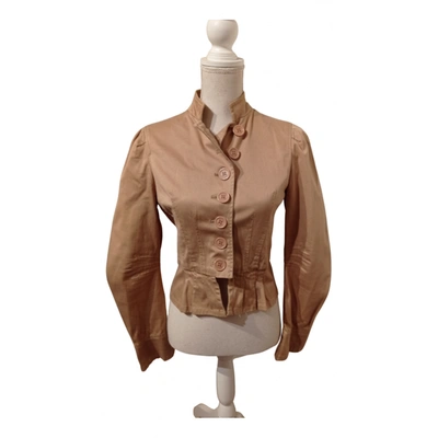 Pre-owned Marc Jacobs Short Vest In Camel