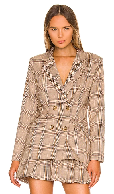 Shop Majorelle Rhea Blazer In Tan