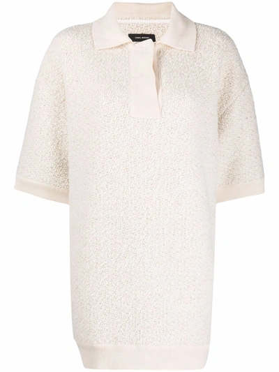 Shop Isabel Marant Imelda Knitted Top In Neutrals