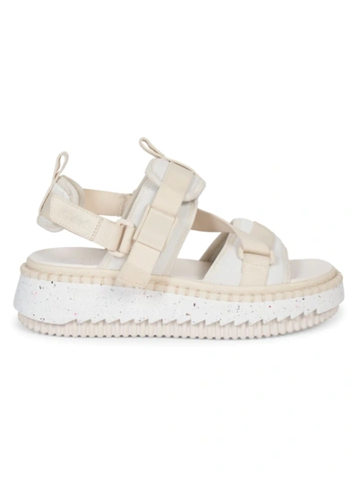 Shop Chloé Women's Lilli Sport Sandals In White