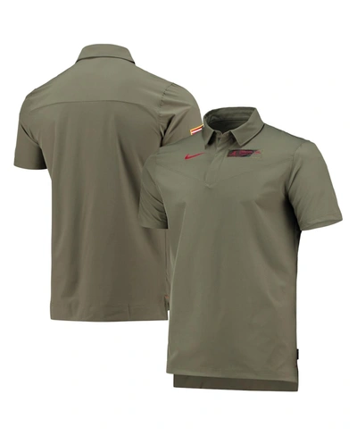 Shop Nike Men's Olive Alabama Crimson Tide Uv Collegiate Performance Polo Shirt