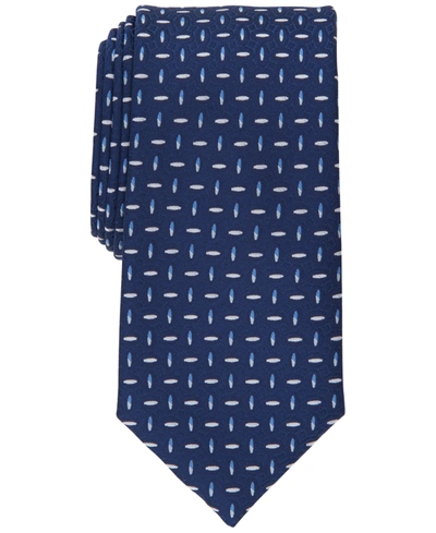 Shop Perry Ellis Men's Mileto Neat Tie In Navy