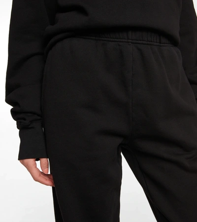 Shop Les Tien Classic Cotton Jersey Sweatpants In Black