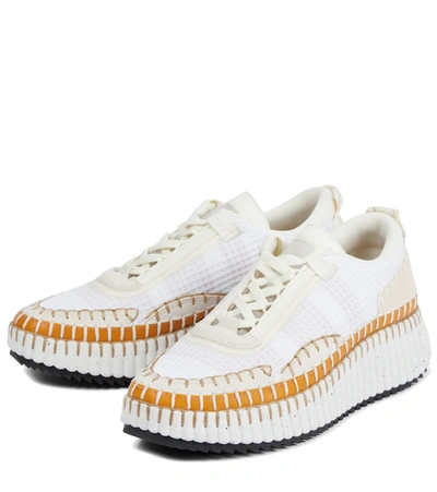 Shop Chloé Nama Sneakers In White