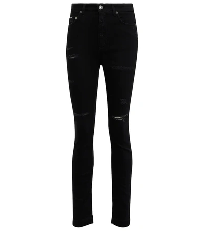 Shop Dolce & Gabbana High-rise Skinny Jeans In Variante Abbinata