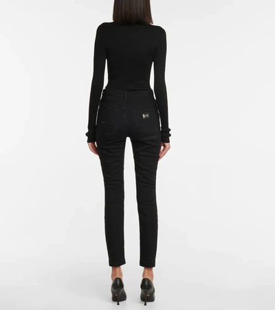 Shop Dolce & Gabbana High-rise Skinny Jeans In Variante Abbinata
