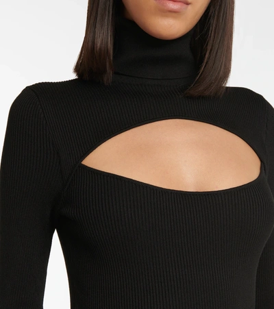 Shop Dolce & Gabbana Ribbed-knit Turtleneck Sweater In Nero