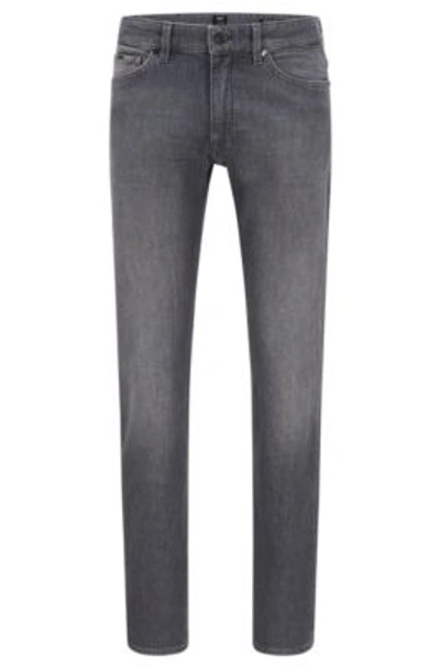Marvel Tjen Nu Hugo Boss Regular-fit Jeans In Gray Italian Comfort-stretch Denim- Dark  Grey Men's Jeans Size 34/32 | ModeSens