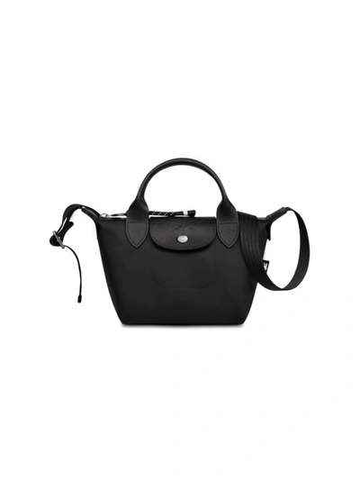 Shop Longchamp Women's Xs Le Pliage Energy Top Handle Bag In Black
