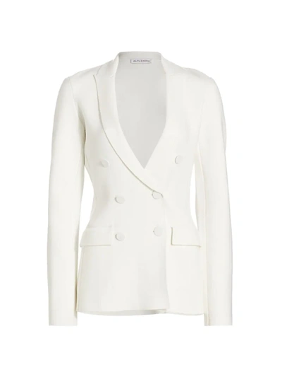 Shop Altuzarra Women's Double-breasted Indi Jacket In Natural White