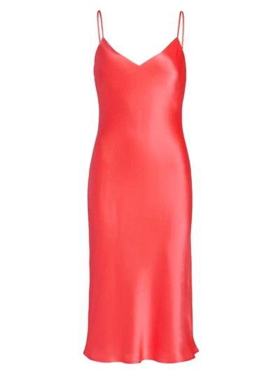 Shop L Agence Women's Jodie Silk Slip Dress In Diva Pink