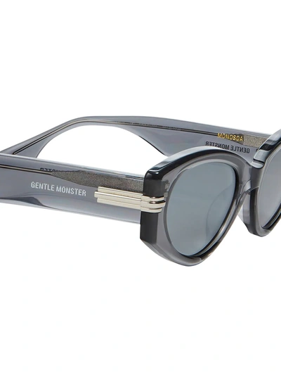 Shop Gentle Monster Monosoa G1 Cat-eye Frame Sunglasses In Schwarz