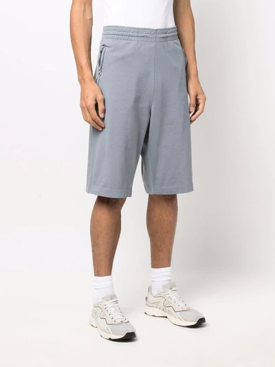 Shop Acne Studios Relaxed-fit Organic Cotton Shorts In Grau