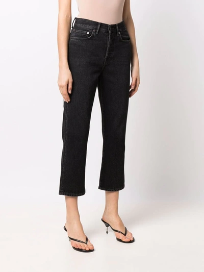 Shop Acne Studios Mece Regular-fit Jeans In Black