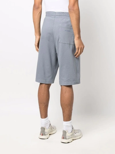Shop Acne Studios Relaxed-fit Organic Cotton Shorts In Grau
