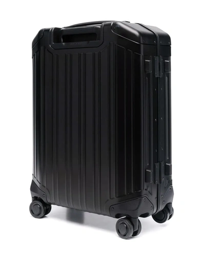 Piquadro Rigid Cabin Suitcase In Schwarz