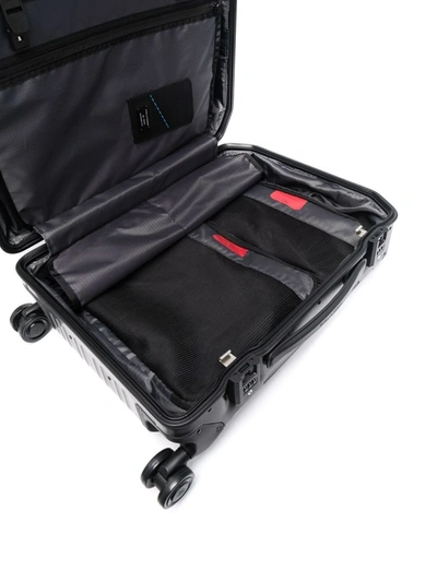 Piquadro Rigid Cabin Suitcase In Schwarz