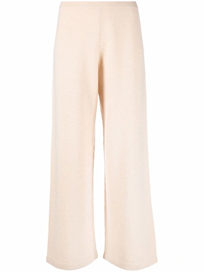 Shop Vince Easy Knit Trousers In Nude