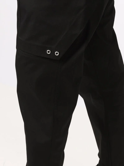 Shop Rick Owens Drkshdw Drawstring Drop-crotch Trousers In Schwarz