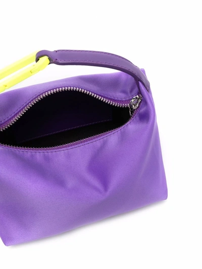 Shop Eéra Moon Satin Tote Bag In Violett