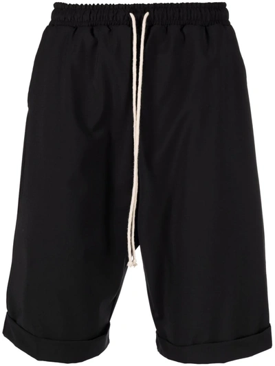 Shop Alchemy Drawstring Bermuda Shorts In Schwarz