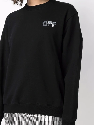 Shop Off-white Arrows-print Logo Sweatshirt In Schwarz