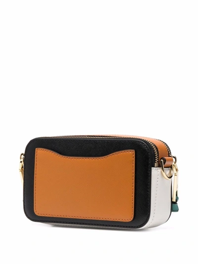Marc Jacobs Colorful Logo Zipper Shoulder Bag In Schwarz