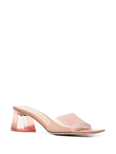 Shop Gianvito Rossi Cosmic 55mm Mules In Neutrals