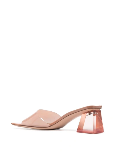 Shop Gianvito Rossi Cosmic 55mm Mules In Neutrals