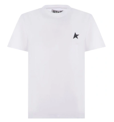 Shop Golden Goose T-shirts And Polos In Bianco