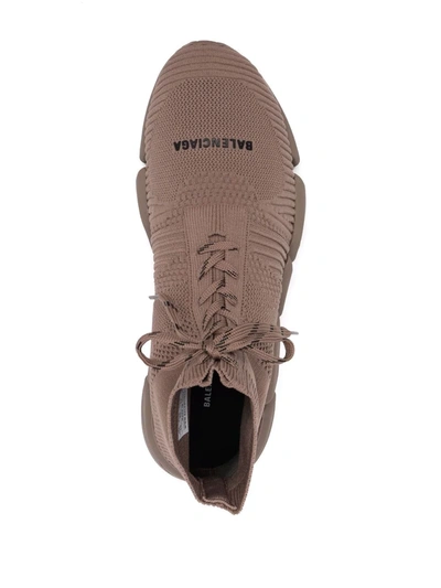 Shop Balenciaga Speed 2.0 Lace-up Sneakers In Neutrals