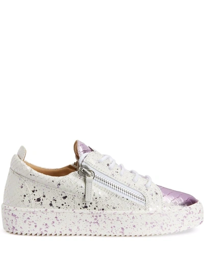 Giuseppe Zanotti Gail Panelled Sneakers In White