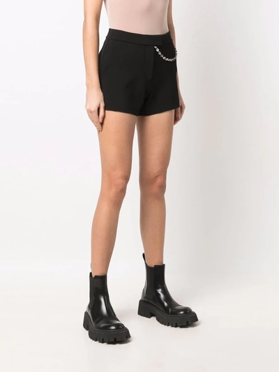 Shop Givenchy Chain-link Detail Shorts In Black