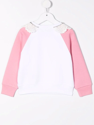 N°21 Sweatshirt With Collar In White