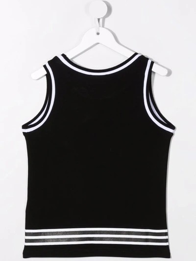 Dsquared2 Kids Black Sport Edtn.05 Tank Top In Black