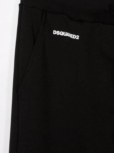 Dsquared2 Sport Edtn.07 Logo-print Track Pants In Black