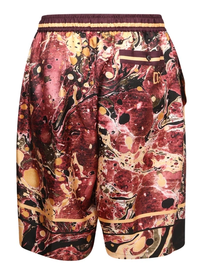 Shop Dolce & Gabbana Silk Shorts In Multi