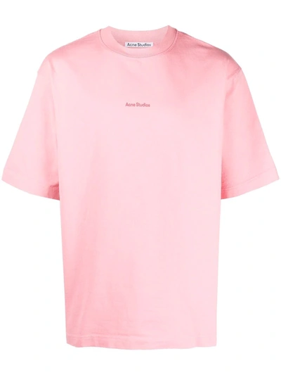 Logo-print Organic Cotton-jersey T-shirt In Pink
