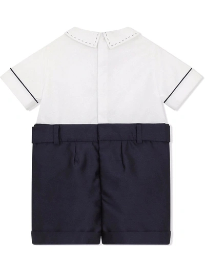 Shop Dolce & Gabbana Shirt And Trousers Romper In Blue