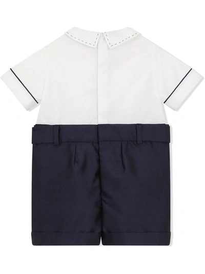 Dolce & Gabbana Shirt And Trousers Romper In Blue
