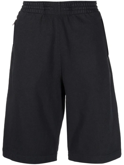 Shop Acne Studios Relaxed-fit Organic Cotton Shorts In Black