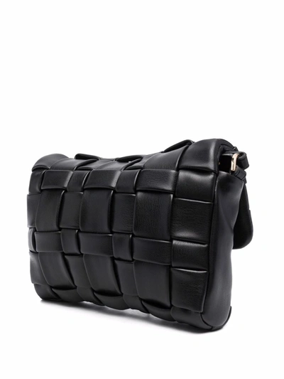 Shop Liu •jo Quilted Crossbody Bag In Black