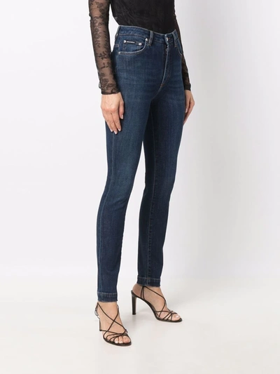 Shop Dolce & Gabbana High-rise Skinny Jeans In Blue
