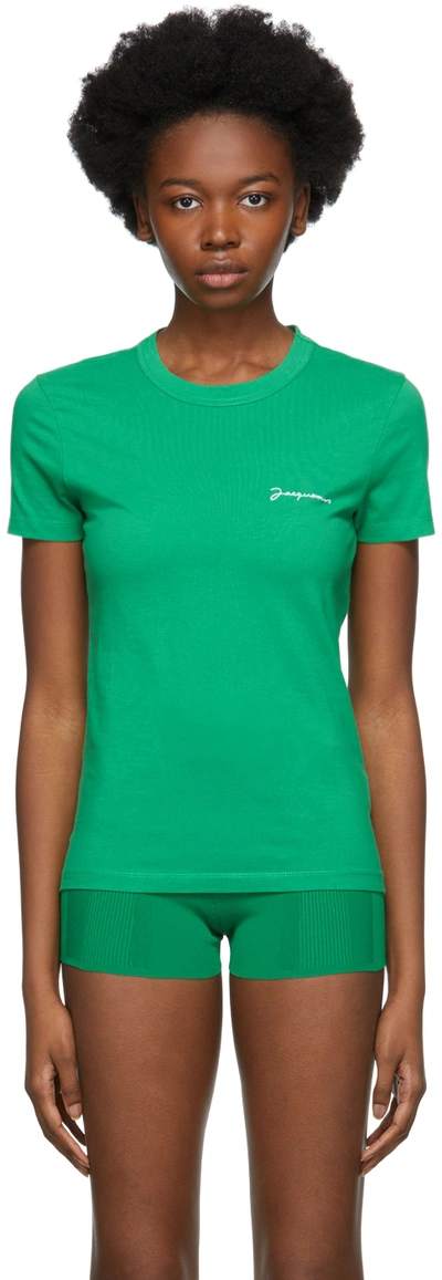 Shop Jacquemus Green 'le T-shirt ' T-shirt In 550 Green