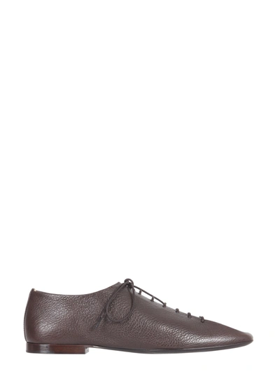 Shop Lemaire Nappa Low Derby In Brown
