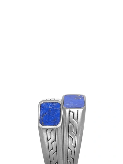 Shop John Hardy Classic Chain Stacked Signet Ring In Silber