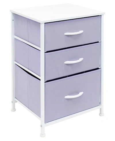 Shop Sorbus End Table With 3 Drawers In Purple